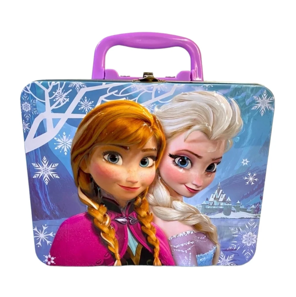 Vintage Frozen Disney Lunchbox Metal  School Lunchbox Travel Tin Lunch Bag Box